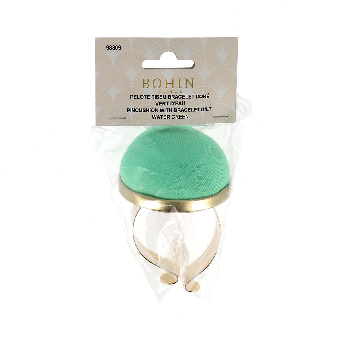 BOHIN Pin Cushion Metal Bracelet - Water Green