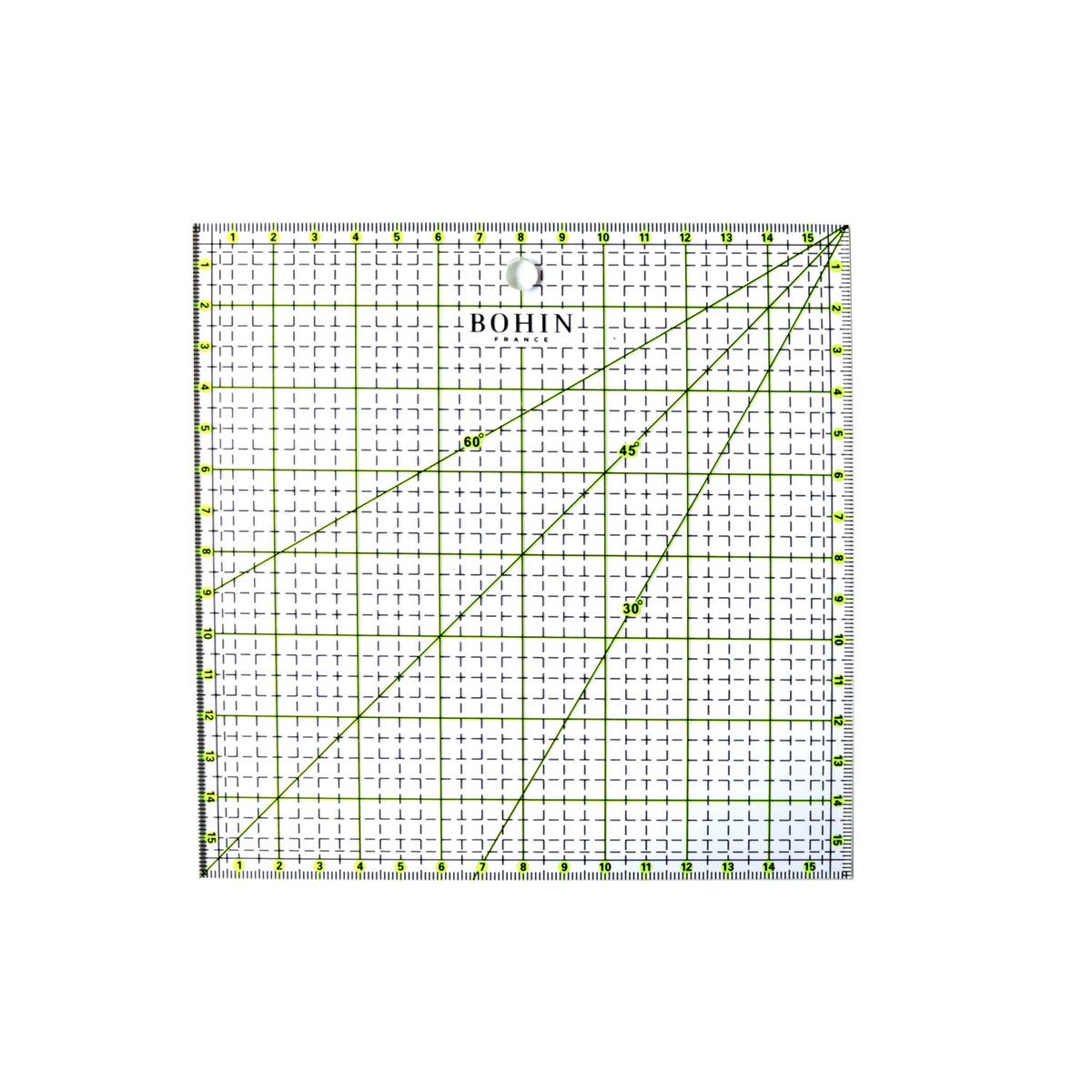 BOHIN Quilting Ruler Acrylic 16 X 16 cm