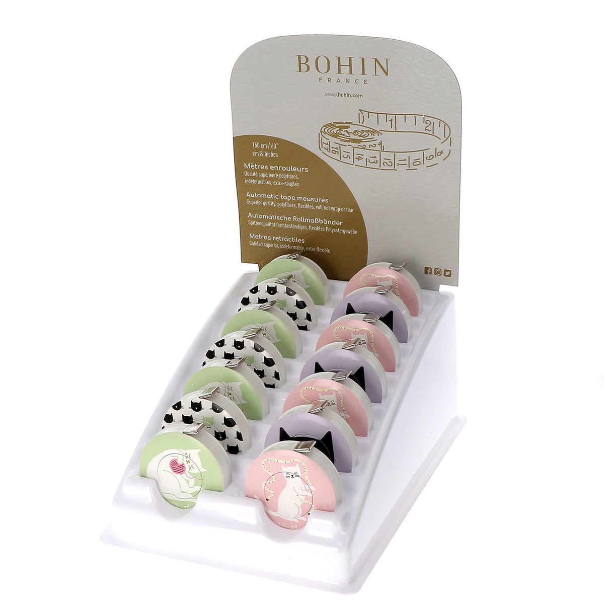 BOHIN Tape Measure Audrey Jeanne Designs - Disp. X 14