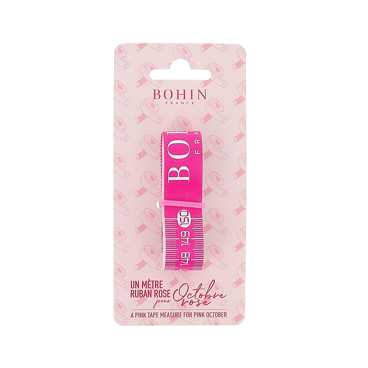 BOHIN Tape Measure Pink October Design - Disp. X 14