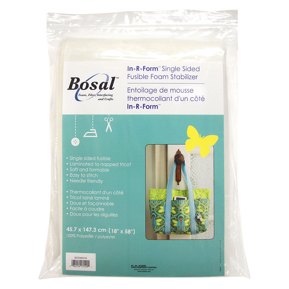 BOSAL In-R-Form Single Sided Fusible Foam Stabilizer - 45.7 x 147.3 cm (18" x 58")
