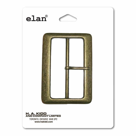 ELAN Rectangular Buckle - 60mm (2 3/8"") - Antique Gold