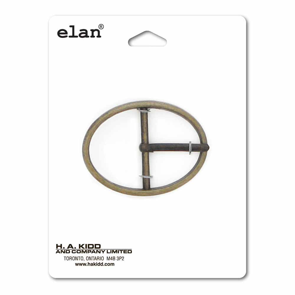 ELAN Oval Buckle - 35mm (1 3/8"") - Antique Gold