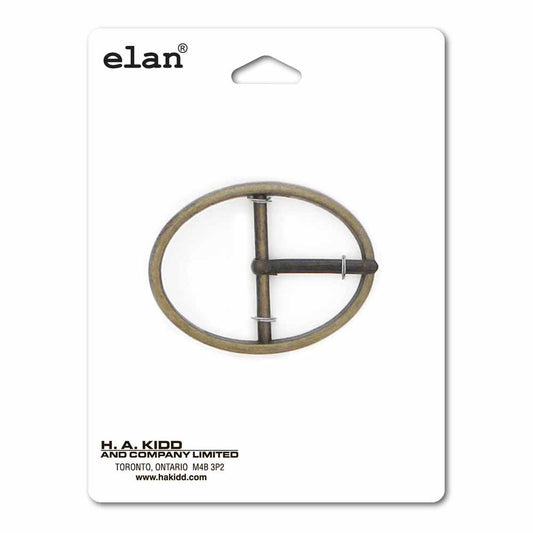 ELAN Oval Buckle - 35mm (1 3/8"") - Antique Gold
