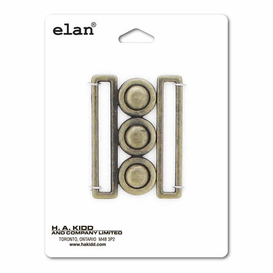 ELAN Cin Belt Buckle, 51mm (2"), Antique Brass