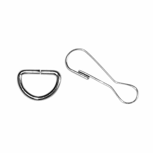 ELAN Snap-Clip & D-Ring - 13mm (1/2") - Silver