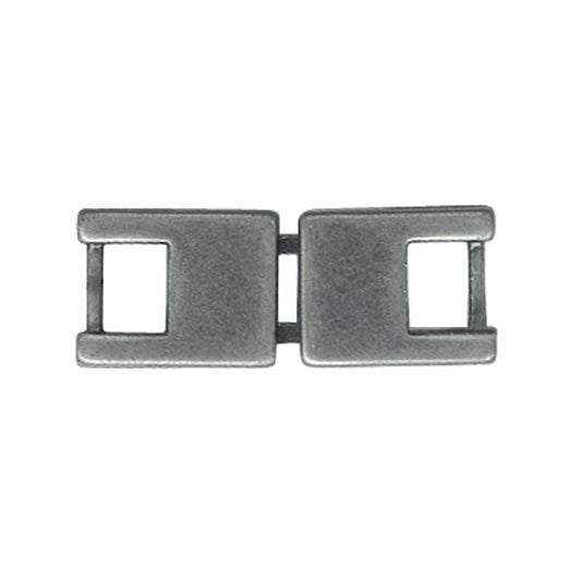 ELAN Flat Hook & Eye Clasp - 5mm (1/4"") - Antique Silver