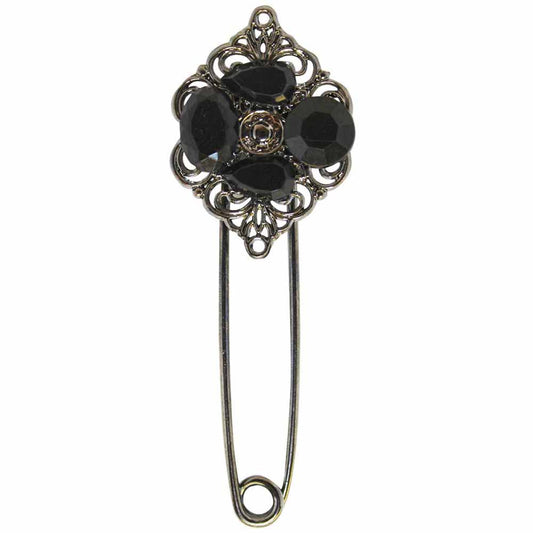 ELAN Gunmetal shawl pin 90 mm (3 1/2 in.)