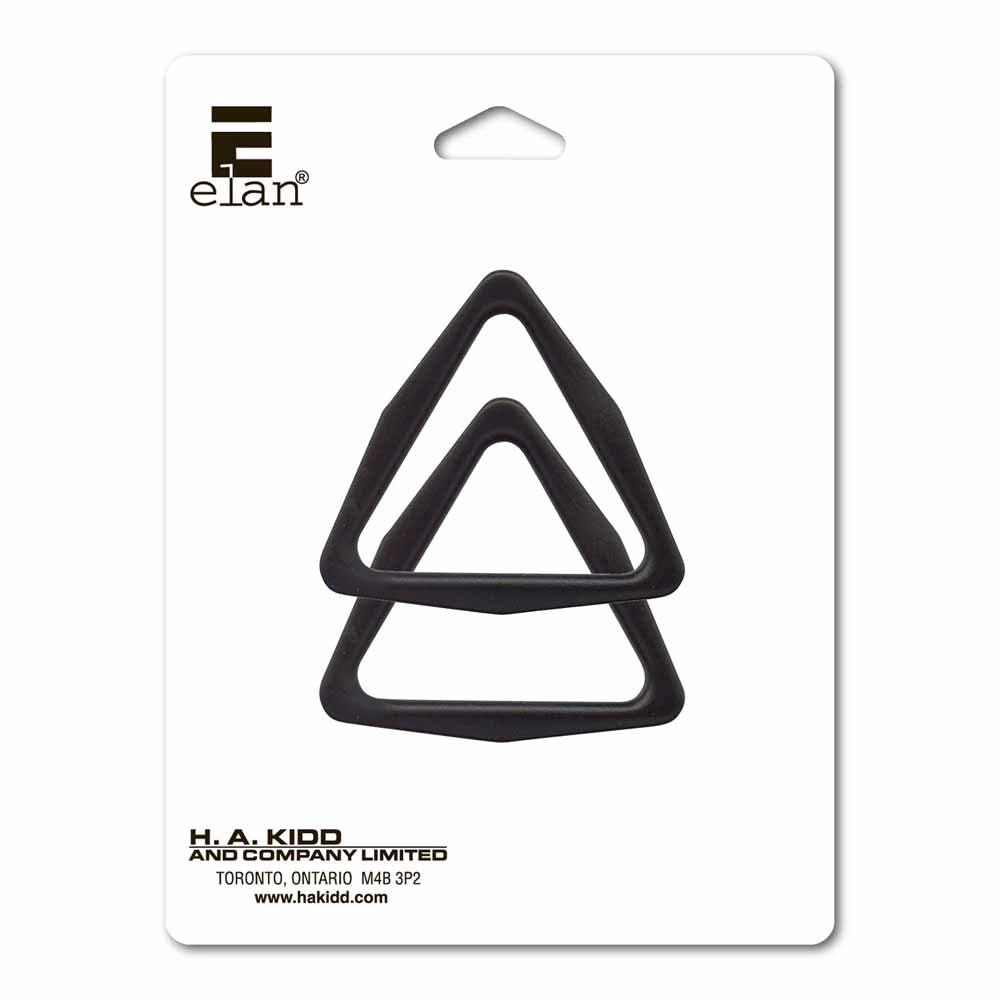 ELAN Triangle Connector, 38mm (1 1/2"), Black