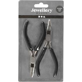 CREATIV COMPANY jewellery pliers starter kit with wire cutter and flat universal pliers
