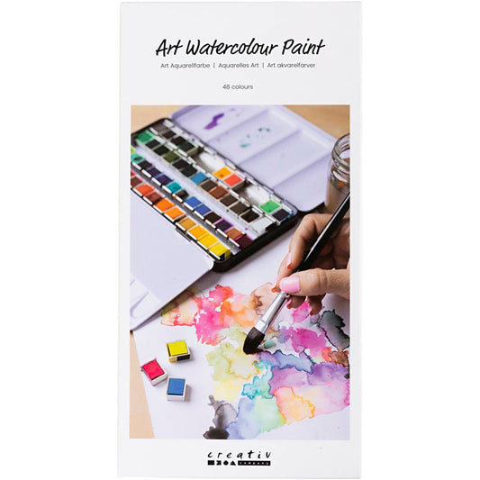 CREATIV COMPANY watercolour pan set with 48 colours
