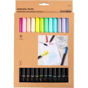 CREATIV COMPANY double-ended pastel watercolour markers 12-pack
