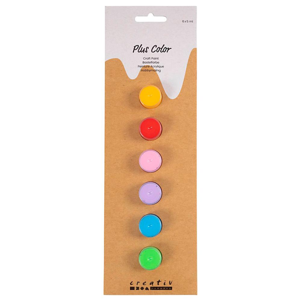 CREATIV COMPANY Plus Color Craft Paint 9in x 2in x 28in (3.54cm x 0.78cm x 11cm) - 6 x 5 ml