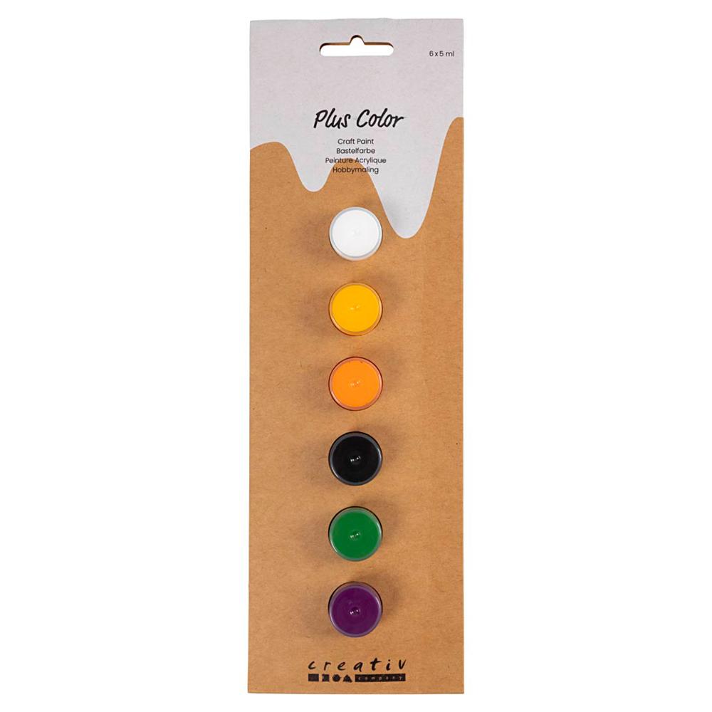 CREATIV COMPANY Plus Color Craft Paint 9in x 2in x 28in (3.54cm x 0.78cm x 11cm) - 6 x 5 ml Halloween