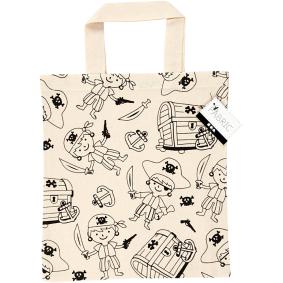 CREATIV COMPANY cotton colour-in tote bag with pirate designs