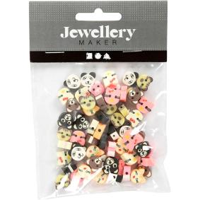 CREATIV COMPANY assorted animal figure beads, 60 pieces