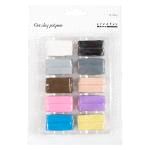 CREATIV COMPANY Fine Clay polymer clay set with ten 20 g blocks in pastel colours