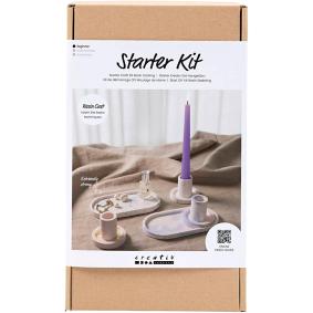 CREATIV COMPANY resin casting starter craft kit for candle holders and trays