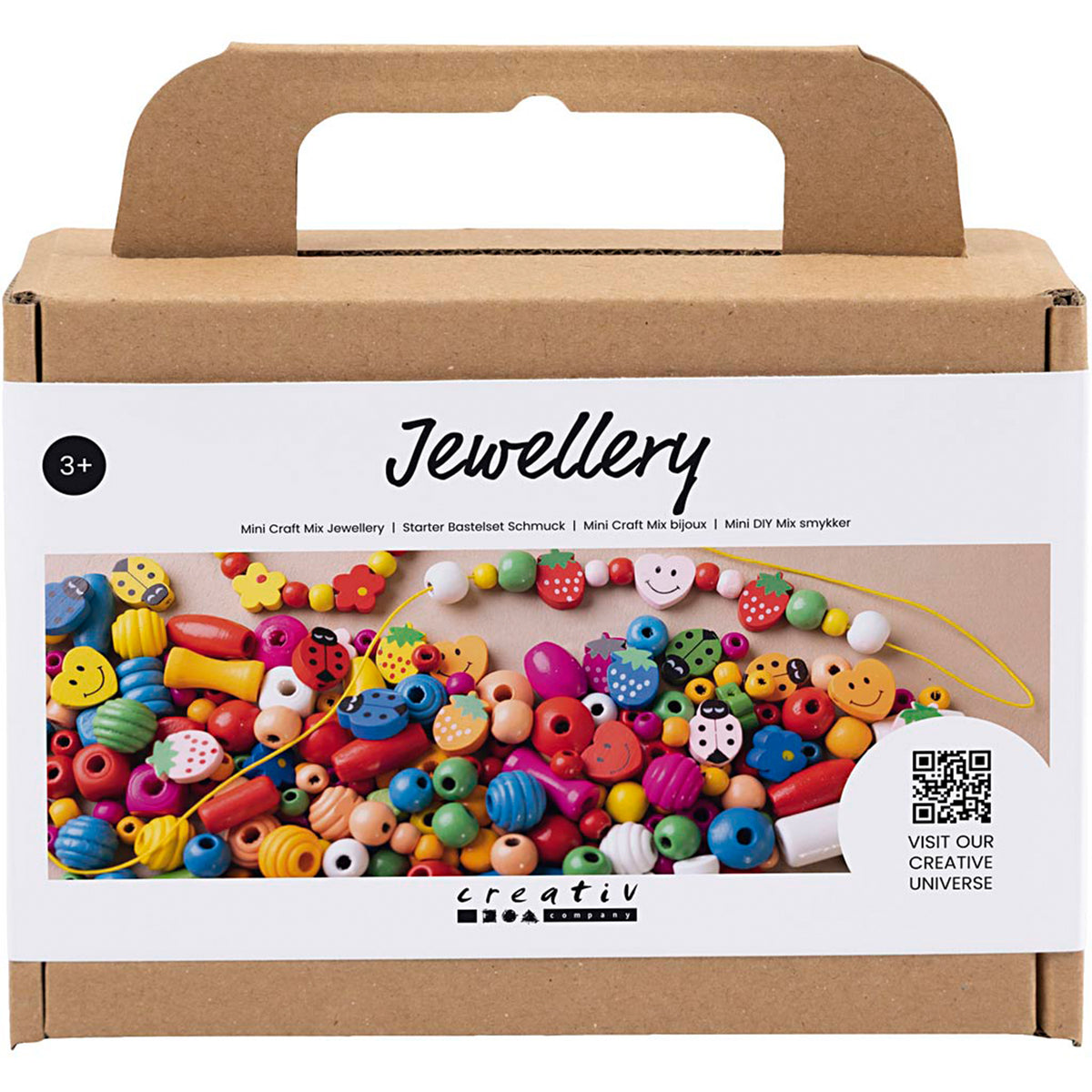CREATIV COMPANY Jewellery Mini Craft Mix 18.6cm x 5cm x 13.2cm (7.32in x 1.96in x 5.19in) - 564 pcs