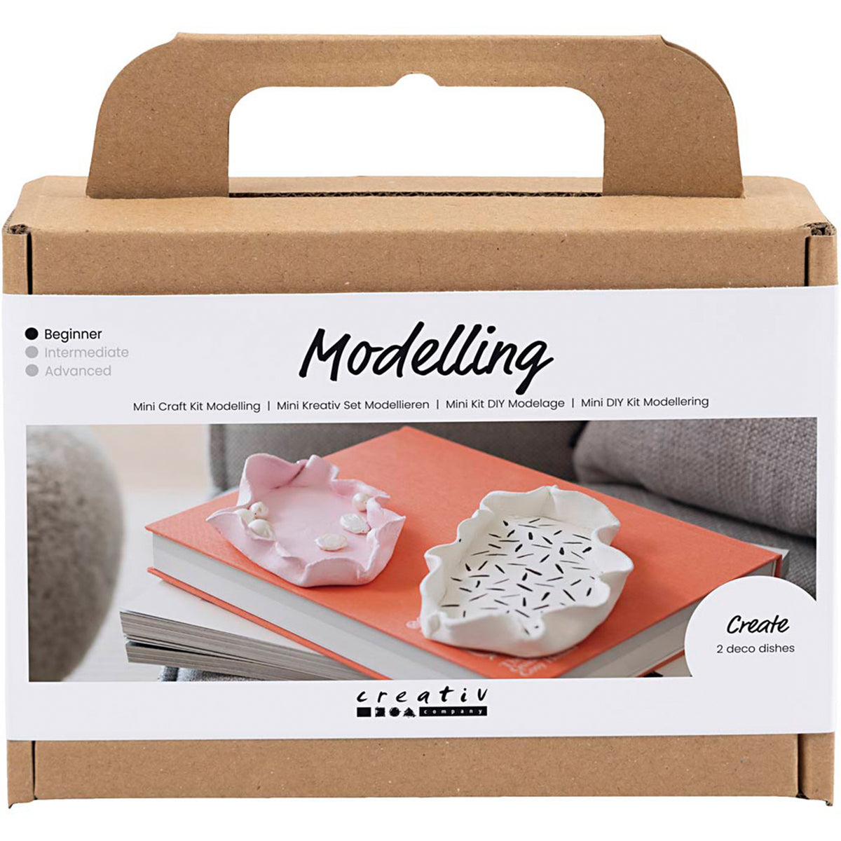 CREATIV COMPANY Mini Craft Kit 18.6cm x 5cm x 13.2cm (7.32in x 1.96in x 5.19in) - Modelling, Bowls