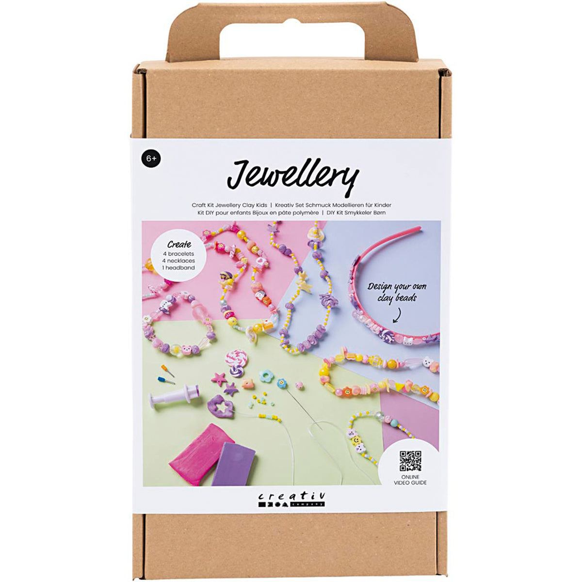 CREATIV COMPANY Jewellery Craft Mix 18.6cm x 5cm x 13.2cm (7.32in x 1.96in x 5.19in) - assorted colours