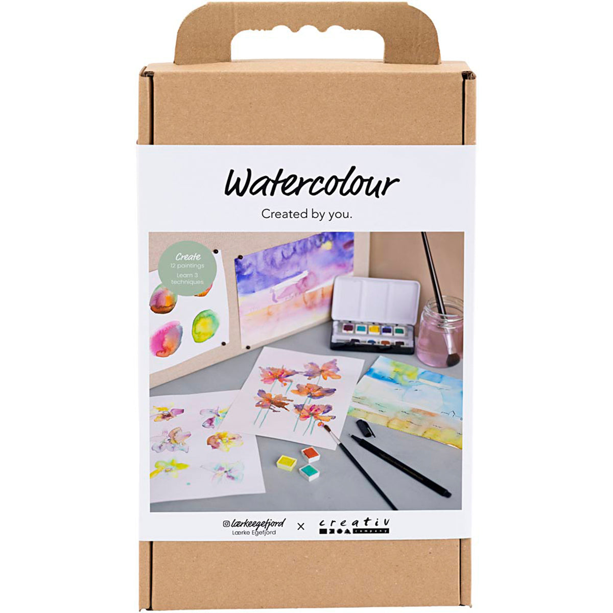 CREATIV COMPANY Craft Kit Watercolour 18.6cm x 5cm x 31.4cm (7.32in x 1.96in x 12.36in)