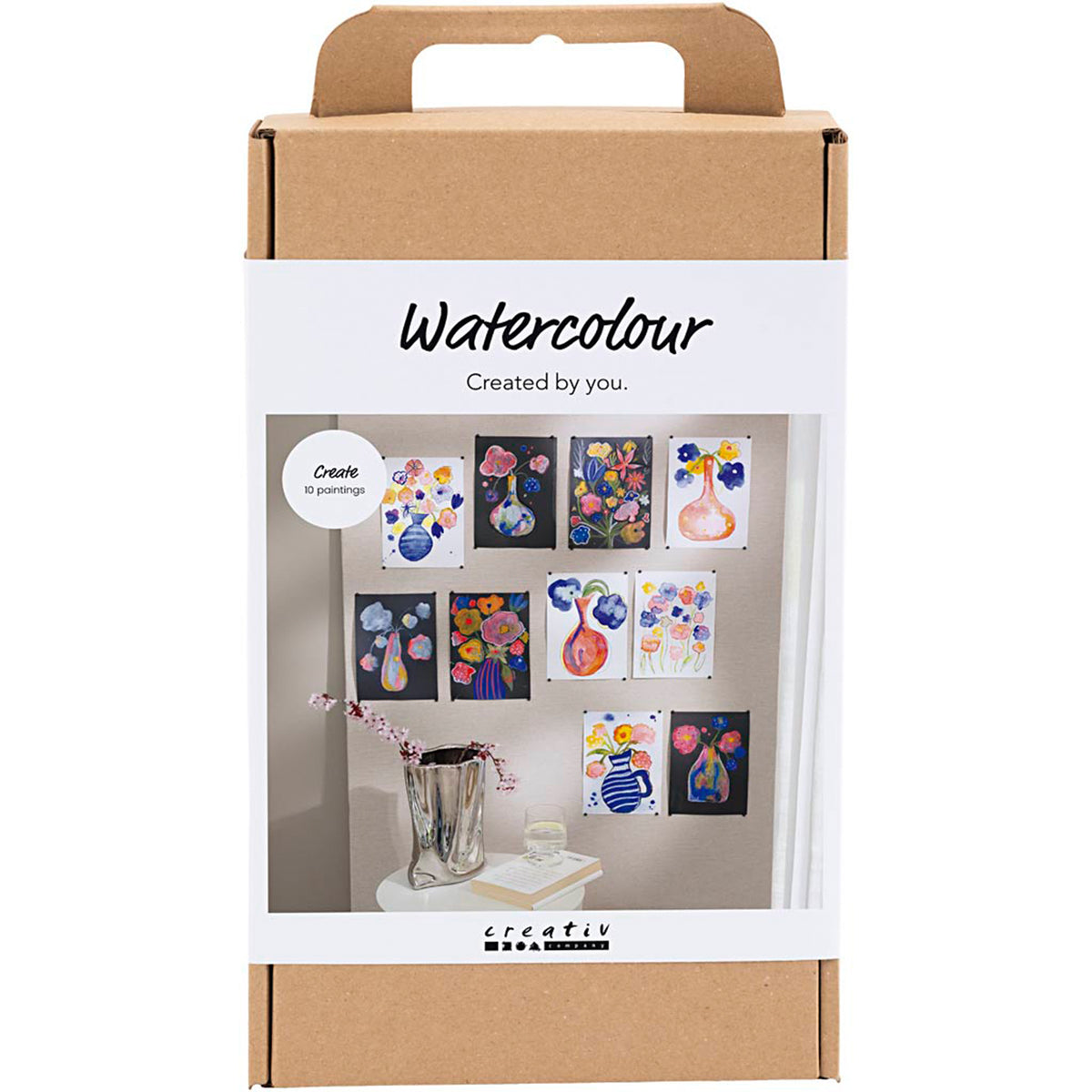 CREATIV COMPANY Craft Mix Watercolour 18.6cm x 5cm x 31.4cm (7.32in x 1.96in x 12.36in) - assorted