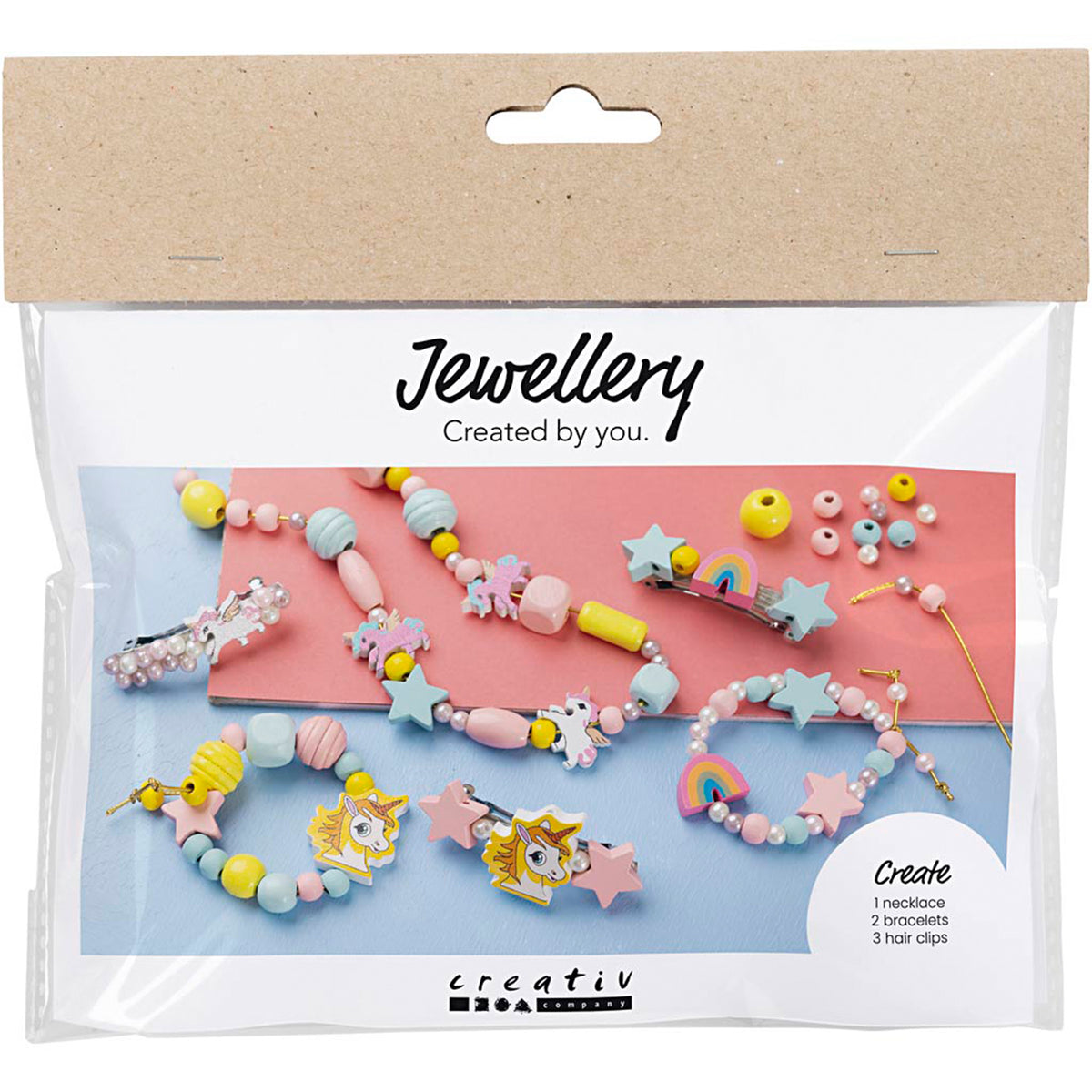 CREATIV COMPANY Jewellery Mini Craft Kit 18cm x 3cm x 17cm (7in x 1.18in x 6.69in) - For necklaces, bracelets & earrings