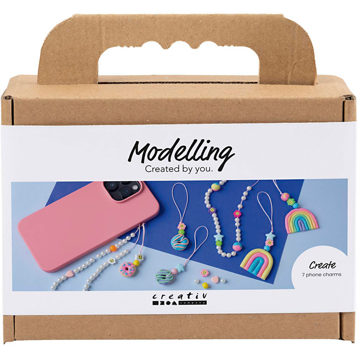 CREATIV COMPANY Mini Craft Kit - Mobile charm, assorted colours, 18.6cm x 5cm x 13.2cm (7.32in x 1.96in x 5.19in)