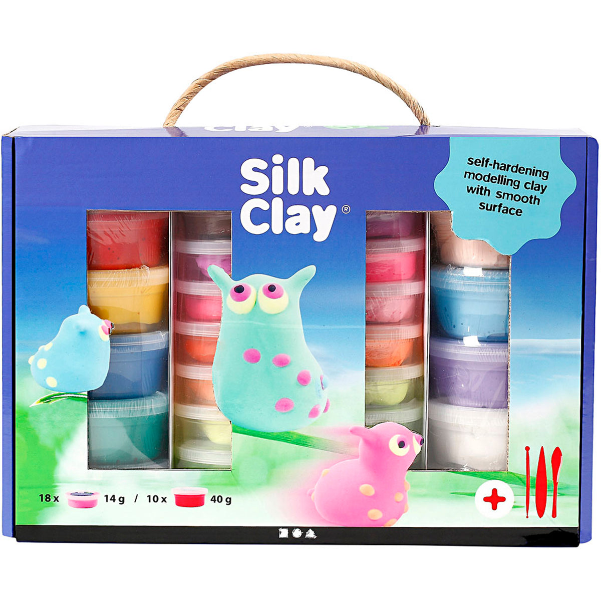 CREATIV COMPANY Silk Clay® Set 33.3cm x 23.5cm x 10cm (13.11in x 9.25in x 3.93in) - assorted colours