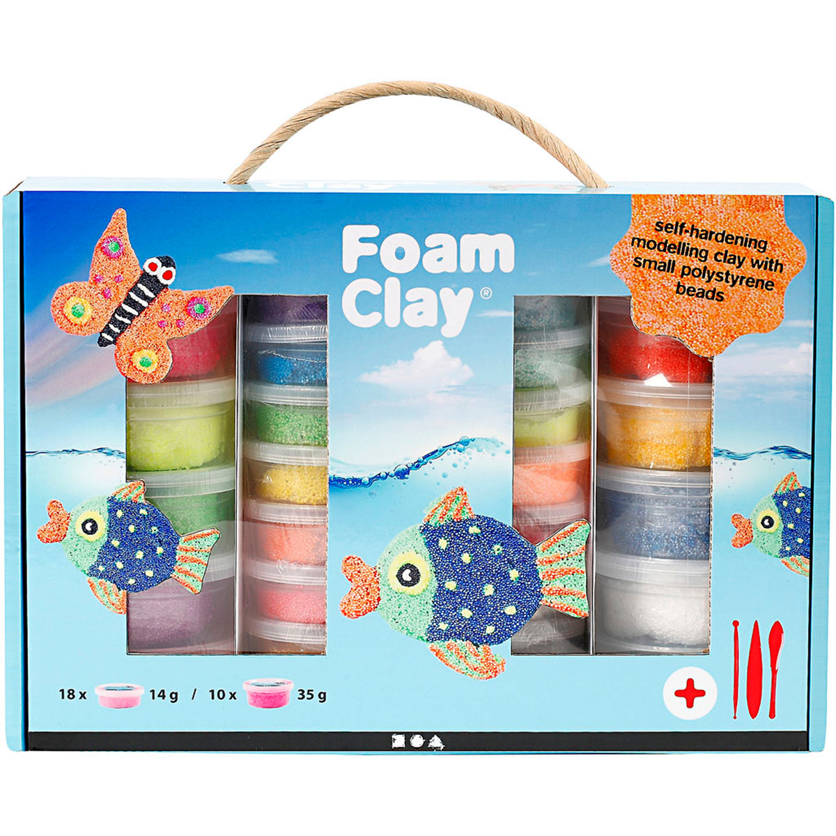 CREATIV COMPANY Foam Clay® Gift Box 33.3cm x 23cm x 10cm (13.11in x 9in x 3.93in) - assorted colours