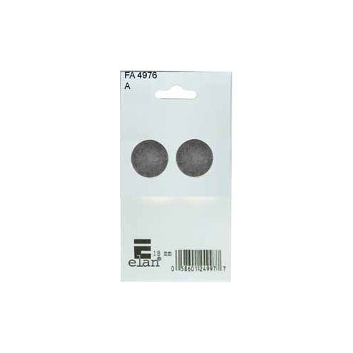ELAN Buttons to Cover - 29mm (1 1/8") - Silver - 1 set