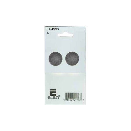 ELAN Buttons to Cover - 18mm (3/4") - Silver - 1 set