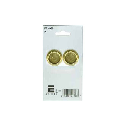 ELAN Buttons to Cover - 18mm (3/4") - Gold - 1 set