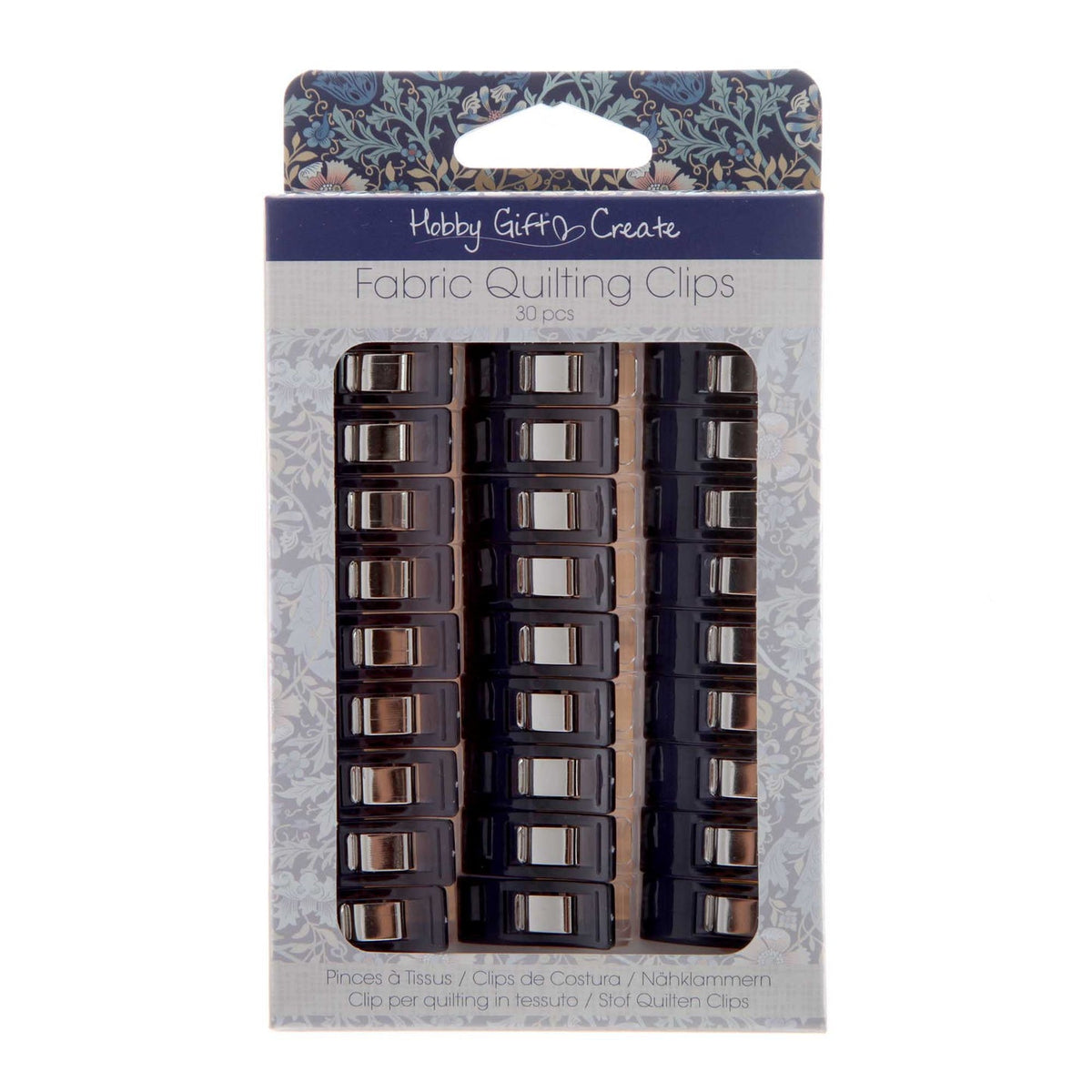 HOBBY GIFT CREATE Fabric Quilting Clips 30-Piece