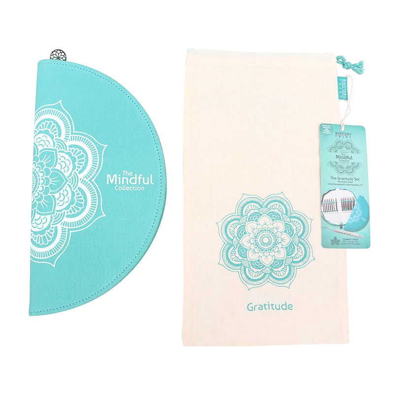 KNITPRO Mindful 12.7cm (5") "Gratitude" Interchangeable Lace Knitting Needles Set - 14 sizes