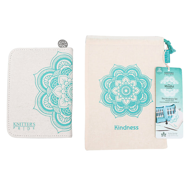KNITPRO Mindful 10cm (4") "Kindness" Interchangeable Lace Knitting Needles Set - 7 sizes