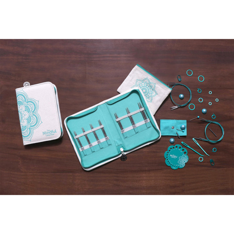 KNITPRO Mindful 10cm (4") "Kindness" Interchangeable Lace Knitting Needles Set - 7 sizes