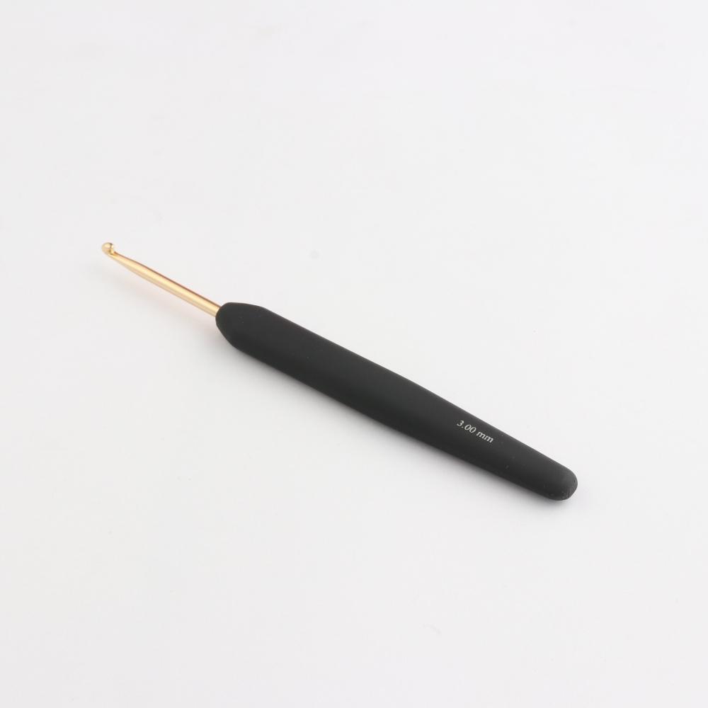 KNITPRO Crochet 3.00 mm Soft Feel Handle Gold KPR30803