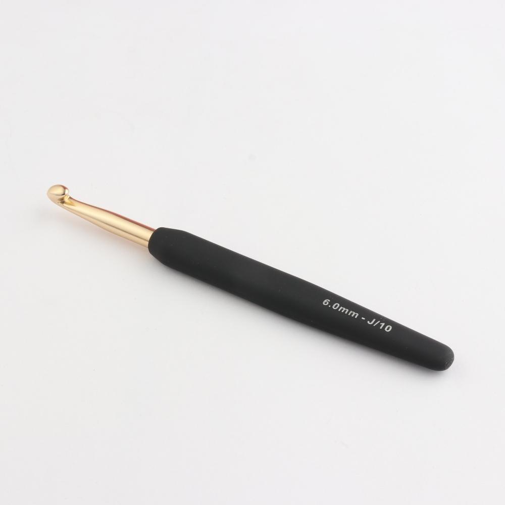 KNITPRO Crochet 6.00 mm Soft Feel Handle Gold KPR30809
