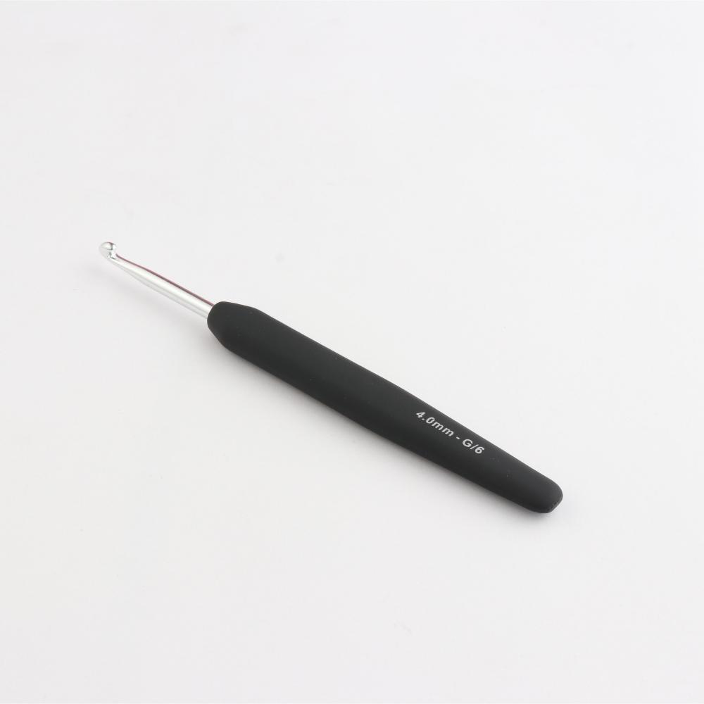 KNITPRO Crochet 4.00 mm Soft Feel Handle Silver KPR30815