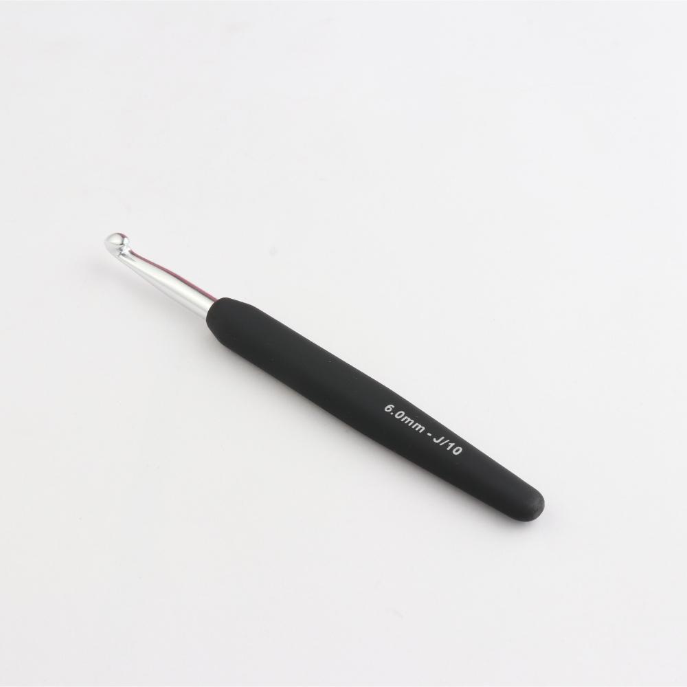 KNITPRO Crochet 6.00 mm Soft Feel Handle Silver KPR30819
