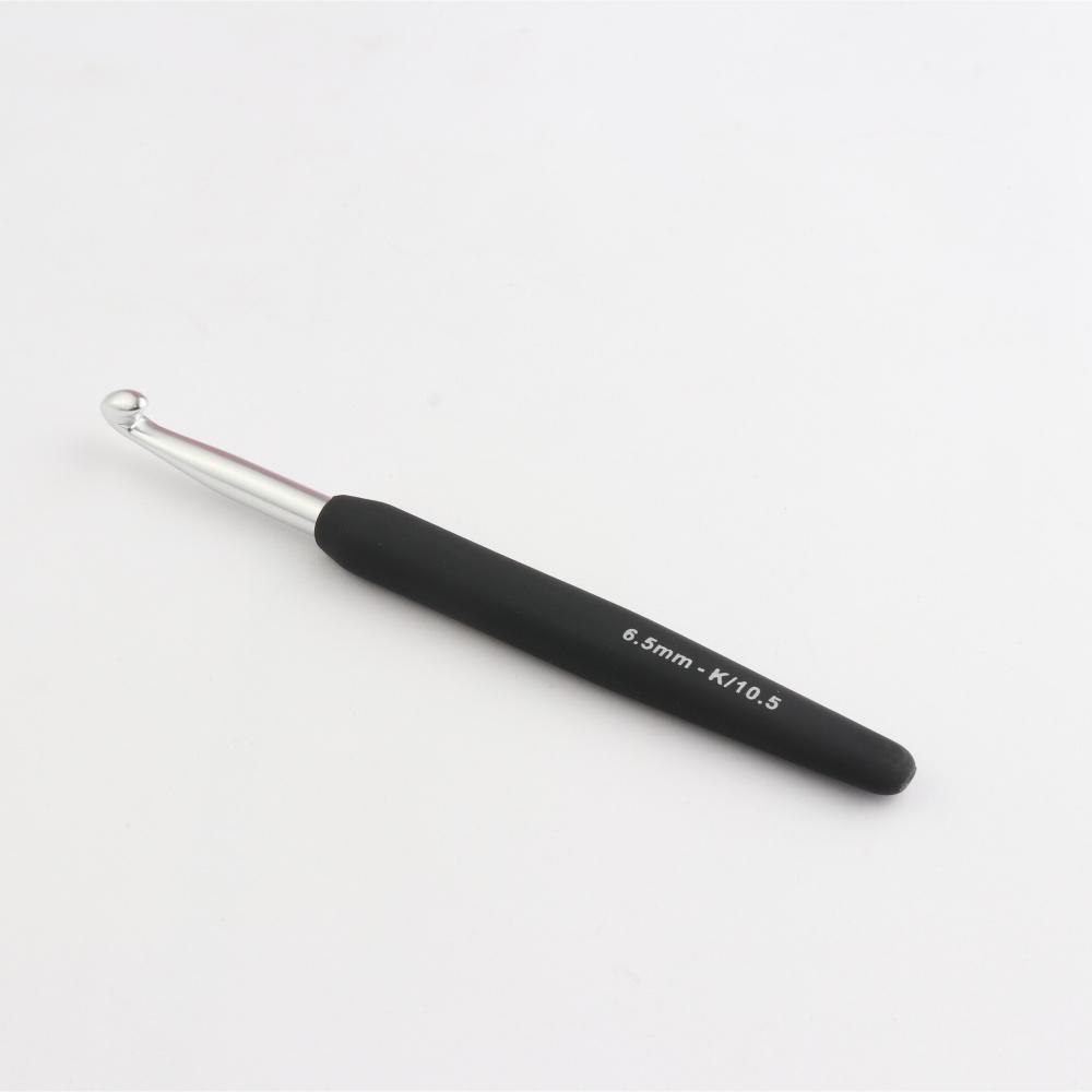 KNITPRO Crochet 6.50 mm Soft Feel Handle Silver KPR30887