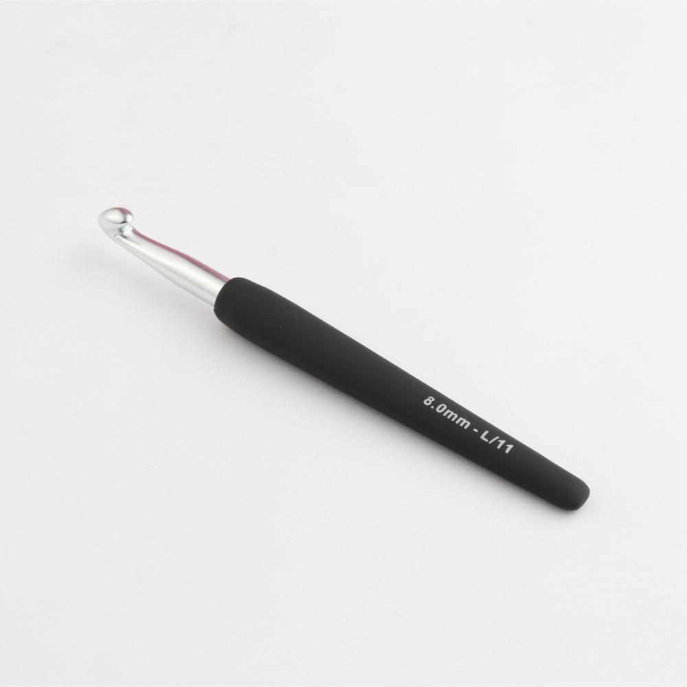KNITPRO Crochet 8.00 mm Soft Feel Handle Silver KPR30889
