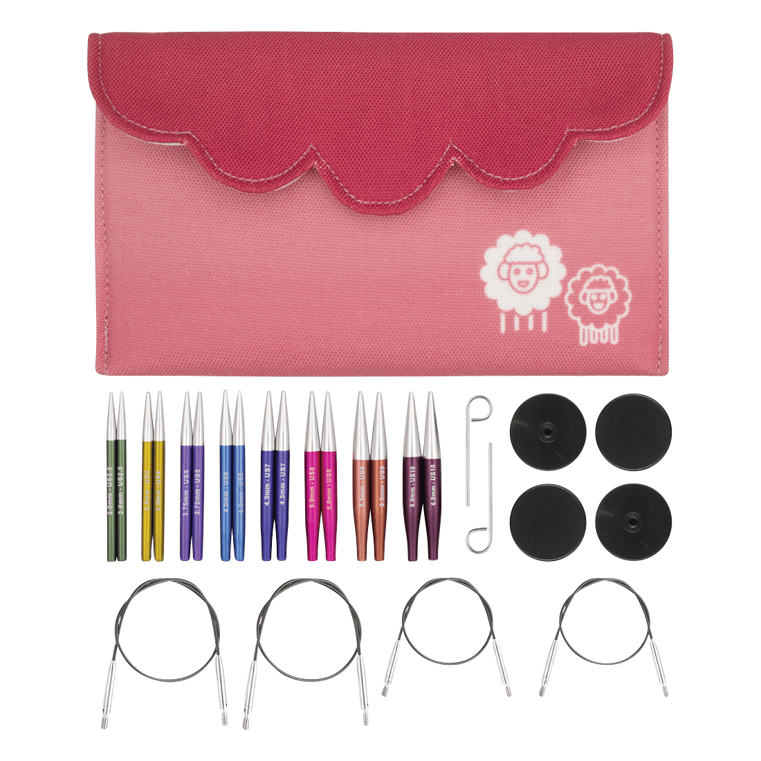 KNITPRO Zing Mini Interchangeable Needle Set 5 cm (2 in), product code 47432