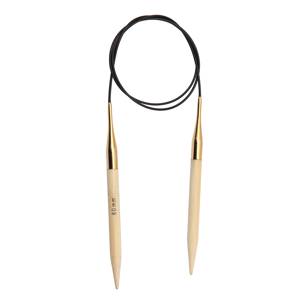 KNITPRO Bamboo 80 cm 9.00 mm Fixed Circular Needle KPR900256