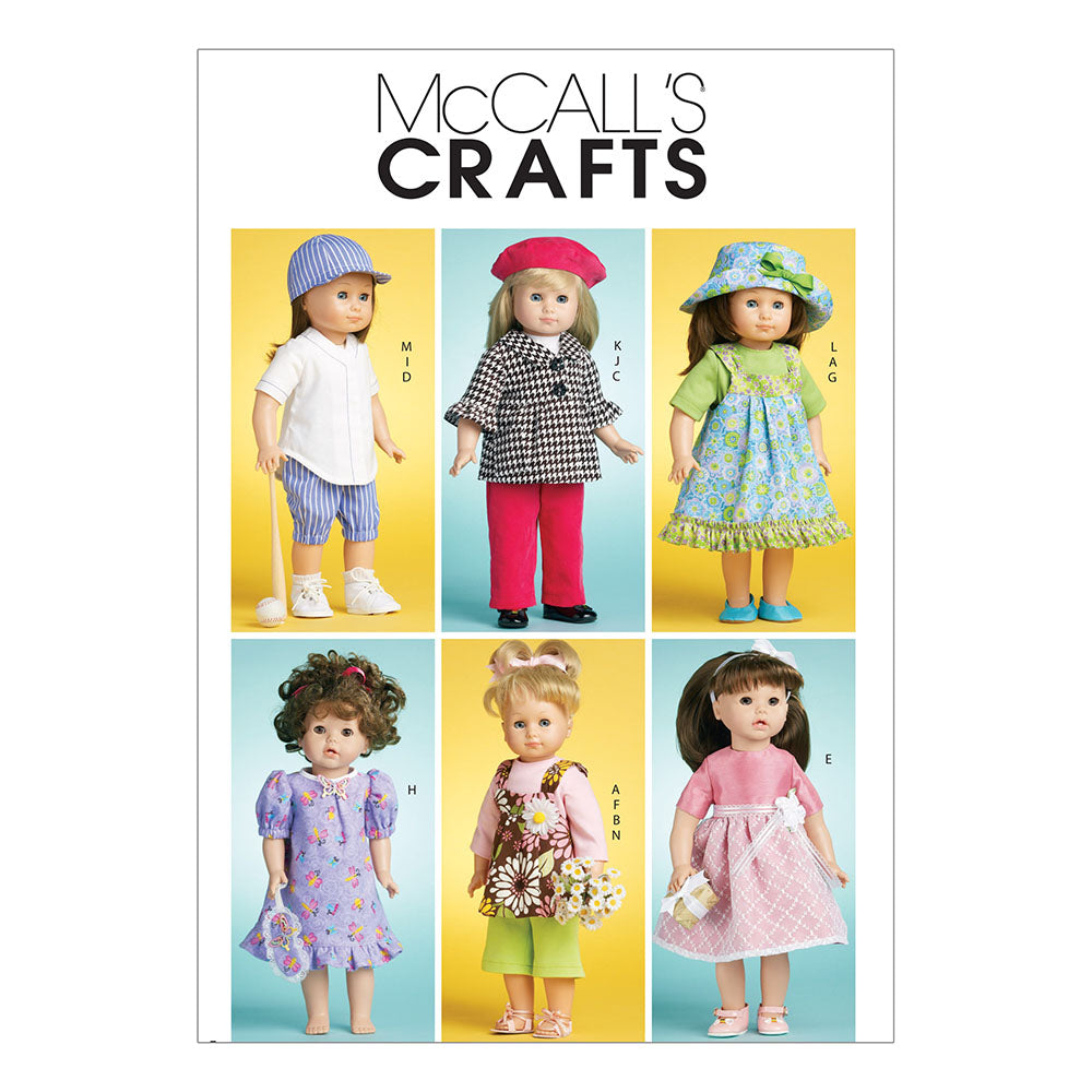McCALLs M6137 Doll Clothes