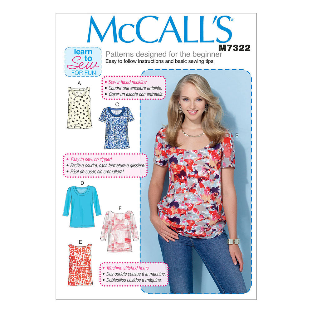McCALL's M7322 Top