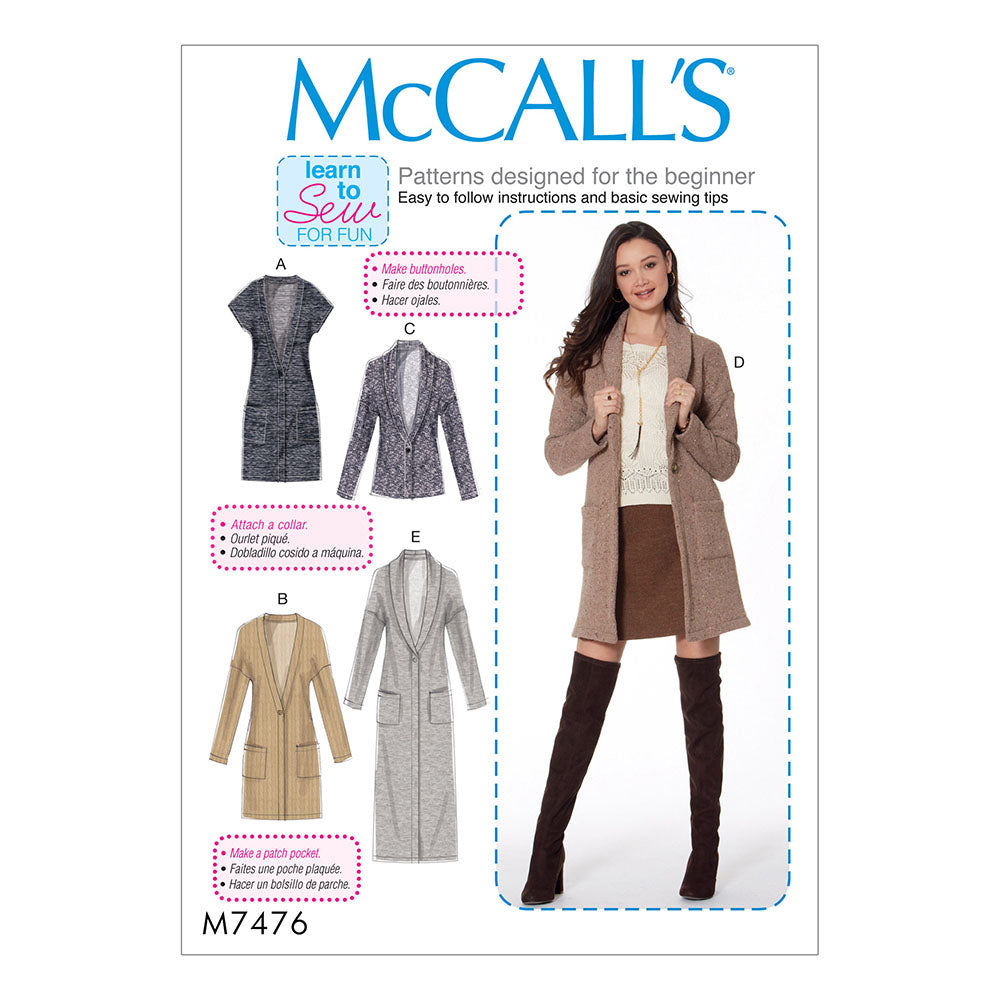 McCALL's M7476 Jacket