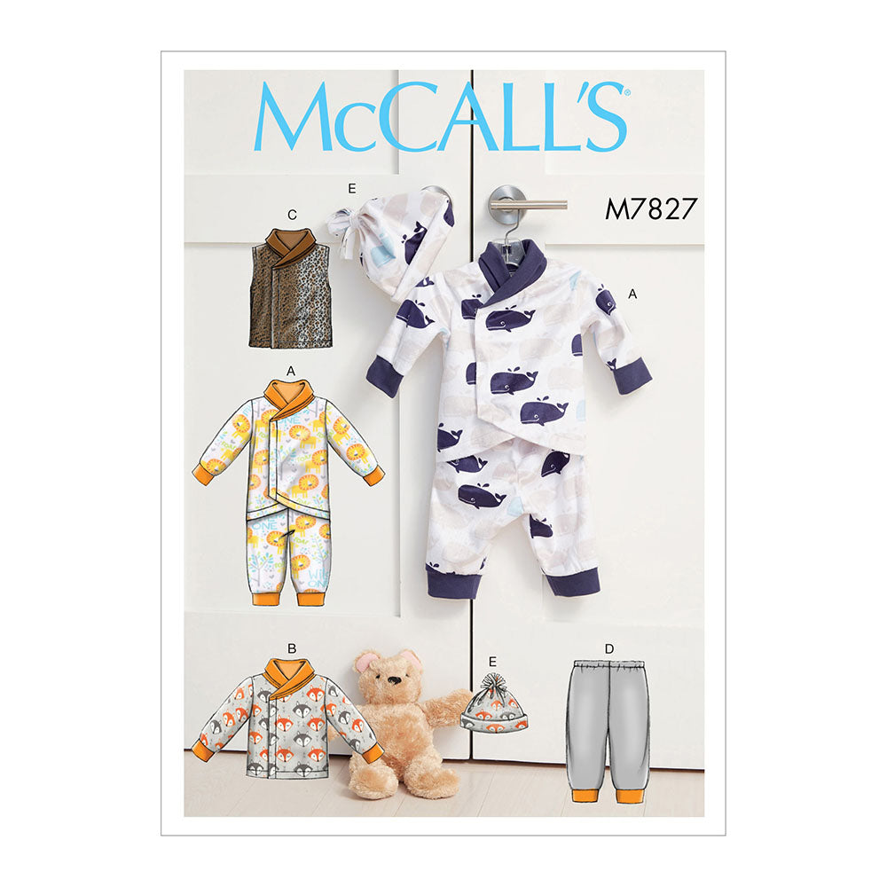 McCALL's M7827 Baby Sportswear